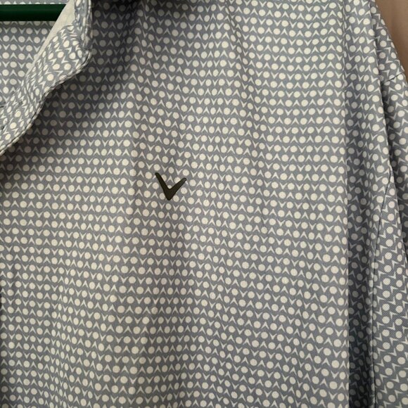 Calloway Mens Gulf Tee All Over Tee Time Print Size XL Performance Sport - Picture 3 of 8